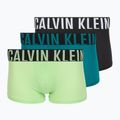 Boxer Calvin Klein 000NB3775A Trunk 3 paia black/teal breeze/forest freeze