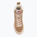 Scarpe Tommy Jeans da donna Vulc Flatform Suede Wl bronzo twist 5