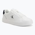 Scarpe da uomo Calvin Klein YM0YM01435 Classic Cupsole Laceup Leather bright white/navy