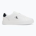 Scarpe da uomo Calvin Klein YM0YM01435 Classic Cupsole Laceup Leather bright white/navy 2