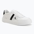 Scarpe da uomo Calvin Klein HM0HM02237 Classic Cups Lace Leather EMB Tongue bright white/black