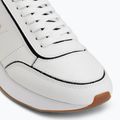 Scarpe da donna Calvin Klein HW0HW02994 Retro Runner Sock Patch Leather bright white/black 7