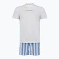 Pigiama da uomo Calvin Klein LV00NM2903 classic white top/vertical boardway