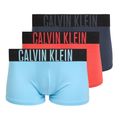 Boxer da uomo Calvin Klein 000NB3775A Trunk 3 pairs ombre bluee/chilly bluee/punch pink