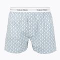 Boxer Calvin Klein LV00NM2831 Boxer Trad icon cotton emblem chalk/gulf blue