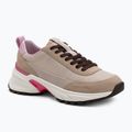 Scarpe da donna Calvin Klein YW0YW02075 Hike Runner MG Nylon Mix chateau/silver mink/pink