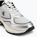 Scarpe da uomo Calvin Klein YM0YM01402 Hike Runner Laceup Mesh Mix silver/black/marshmallow 7