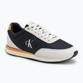 Scarpe da uomo Calvin Klein YM0YM01361 Retro Runner Ess Mix Mat vaporous white/casual bluee/cooling