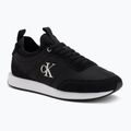 Scarpe da uomo Calvin Klein YM0YM01414 Retro Runner Sock Laceup Mix Mat ck black