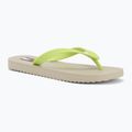 Infradito da donna Tommy Jeans Logo Summer white clay/lime essence