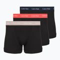 Boxer da uomo Calvin Klein 0000U2662G Trunk 3 pairs black in green bloom wb/black in da