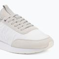 Scarpe da uomo Calvin Klein YM0YM01414 Retro Runner Sock Laceup Mix mat bright white/light grey 7