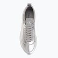 Scarpe da donna Calvin Klein HW0HW03287 Retro Runner Metallic silver 5