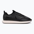 Scarpe da donna Calvin Klein HW0HW03118 Retro Runner Sock PANL Leather Neo black/crystal grey 2
