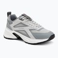 Scarpe da uomo Calvin Klein HM0HM02220 Hike Runner Stripe Mix Nylon Suede light grey/granite grey