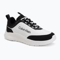 Scarpe da uomo Calvin Klein HM0HM02342 Light Eva Runn Essential Laceup Nylon Suede black/bright white