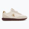 Scarpe da uomo Calvin Klein YM0YM01361 Retro Runner Ess Mix Mat white swan/tofu/amber gold 2