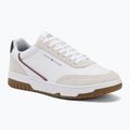 Scarpe da uomo Tommy Hilfiger Basket Core Leather Suede Mix rwb