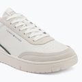 Scarpe da uomo Tommy Hilfiger Basket Core Leather Suede Mix ecru/street green 7