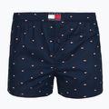 Boxer da uomo Tommy Hilfiger Woven Boxer Print 3 pack chambray flag/carb navy/c navy flag 3