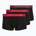 Boxer da uomo Tommy Hilfiger Trunk WB 3 pack medium red/rasp juice/burgundy