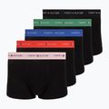 Boxer da uomo Tommy Hilfiger Trunk WB 5 pack black/fr red/bon pk/als green/no blue