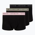 Boxer da uomo Tommy Hilfiger Trunk WB 3 pack utility sage/black/bonita pink