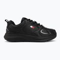 Scarpe da uomo Tommy Jeans Runn Leather triple black 2