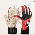 Uhlsport Powerline Supergrip+ Finger Surround Guanti da portiere nero/rosso/bianco 4