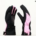 ZIENER Laval AS AW vblack fucsia rosa guanto da sci per bambini 3