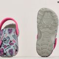 Infradito per bambini Coqui Little Frog mid.grey/fuchsia love/amuleto 14