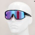 Occhiali da sole Bliz Vision Nano Optics Nordic Light nero opaco/bevenia chiara/blu viola 10