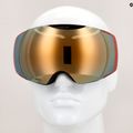 Quiksilver Greenwood S3 black redwood/clux gold mi occhiali da snowboard 10