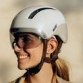 Casco da bicicletta HJC Calido Plus bianco/grigio perla 15