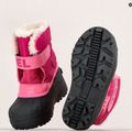 Sorel Snow Commander junior stivali da neve rosa tropicale/bordeaux intenso 15