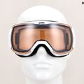 UVEX Downhill 2100 V occhiali da sci bianco opaco/argento specchiato/variante trasparente 6
