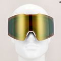 Occhiali da sci Oakley Fall Line M bianco leopardato/prizmato salvia oro iridium 7