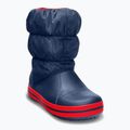 Crocs Winter Puff Stivali da neve per bambini rosso/marino