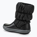 Stivali da neve Crocs Winter Puff nero/carbone da donna 3