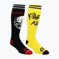 Calze da snowboard da uomo 686 Iron Maiden nero/giallo 5