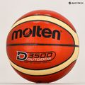 Pallacanestro Molten B6D3500 arancione/avorio misura 6 6