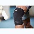 Fascia compressiva adidas Performance Knee Support nero/bianco 2