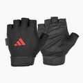 Guanti da allenamento adidas Essential regolabili nero/rosso