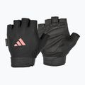 Guanti da allenamento adidas Essential regolabili nero/rosa