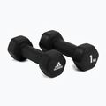 manubri adidas 2x1 kg nero ADWT-10001