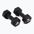 manubri adidas 2x3 Kg nero ADWT-10003 2