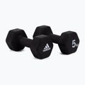 manubri adidas 2x5kg nero ADWT-10005