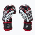 Guanti da boxe Twins Special Fancy FBGVL3-53 Skull rosso/nero 4