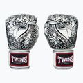 Guantoni da boxe Twins Special Fancy FBGVL3-52 bianco/argento