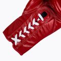 Fairtex Pro Competition Guantoni da boxe con pollice bloccato in pelle rossa 6